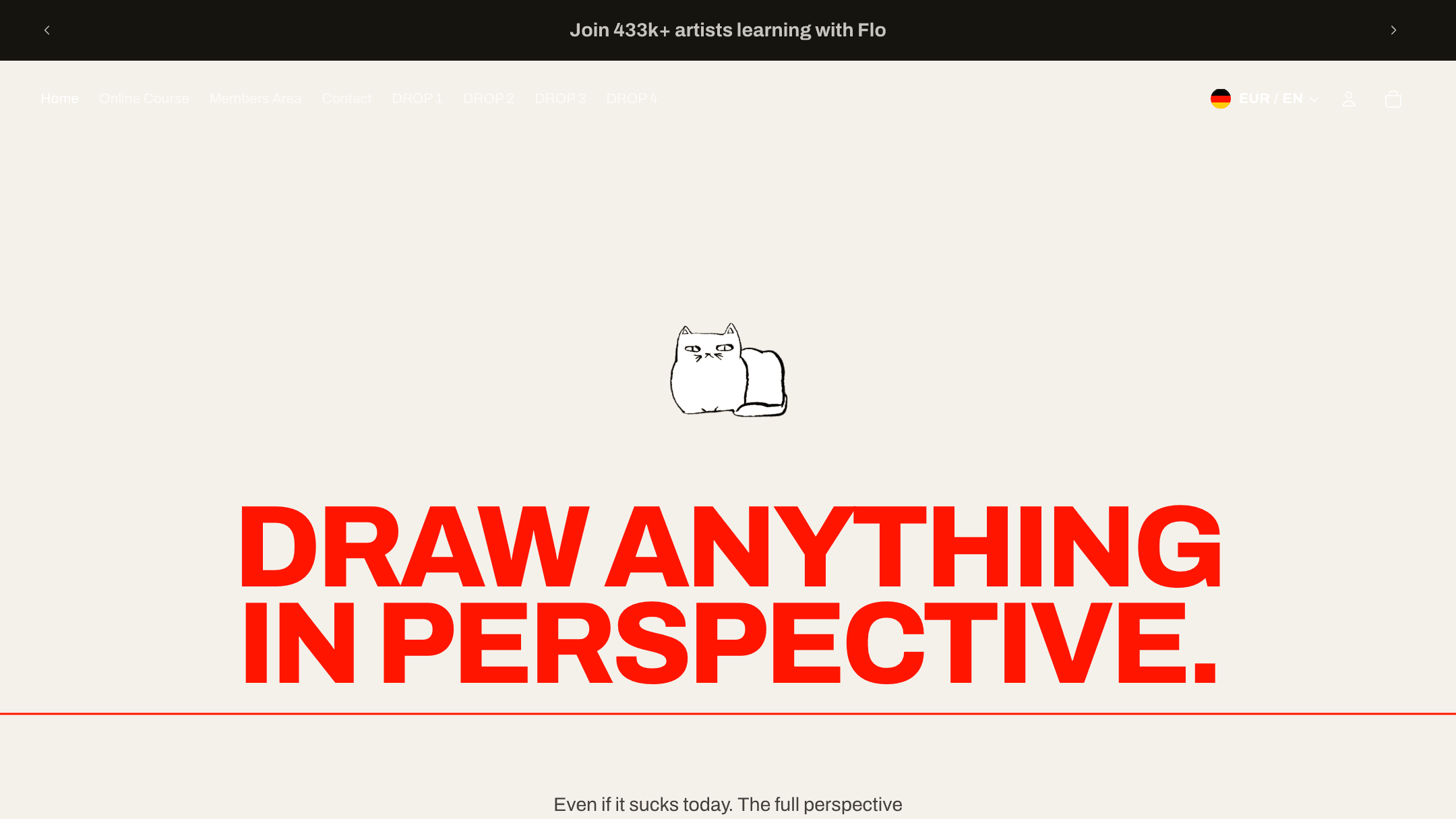 Flo Creates — Hero des neuen Shop-Themes